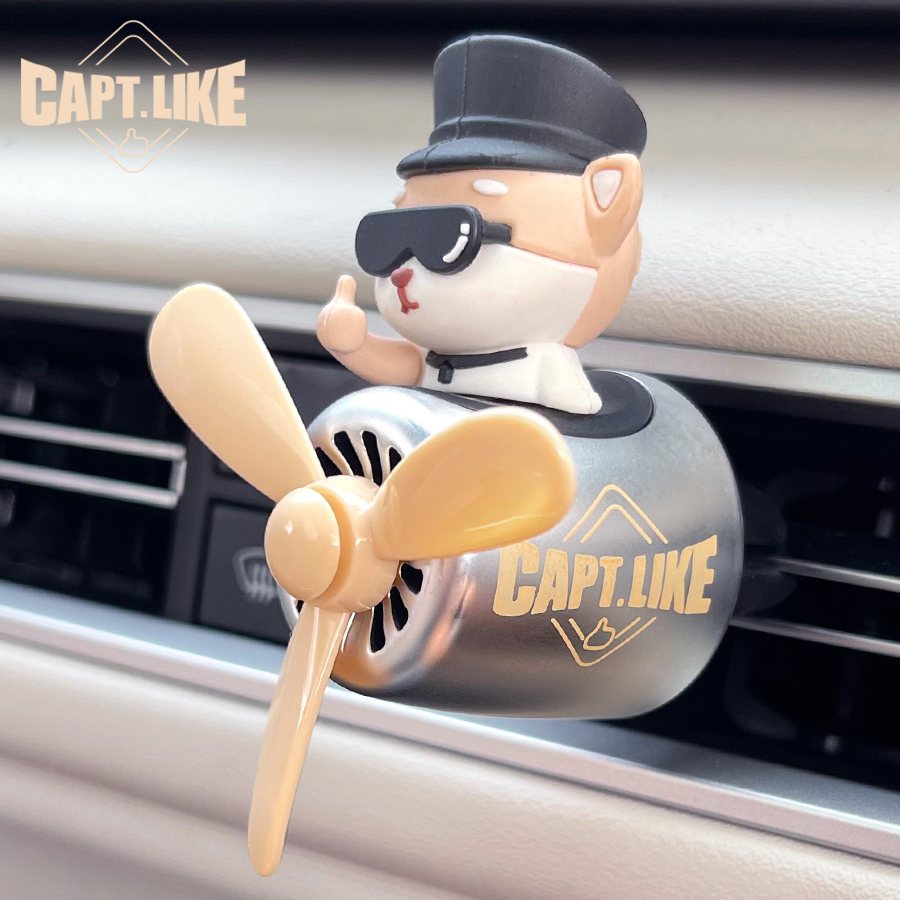 Rotating plane pilot dog car a - Oscillating Fan Clip 评论和价格